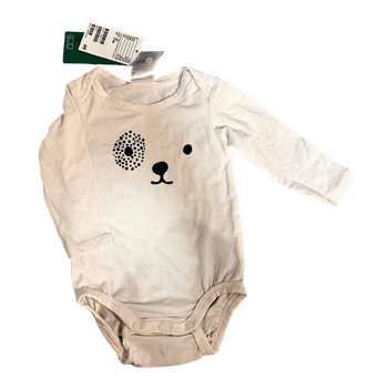 White baby bodysuit