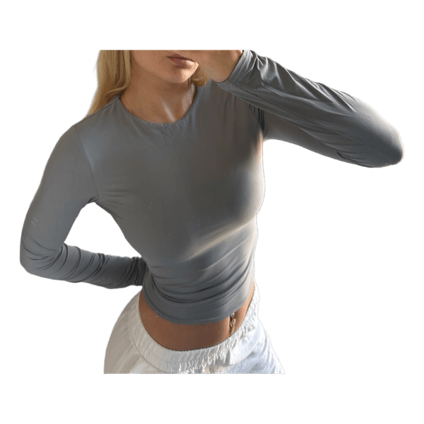 Grey long sleeve top