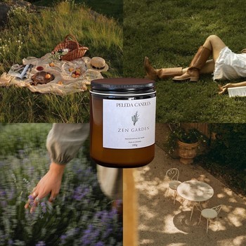 Soy wax scented Zen Garden