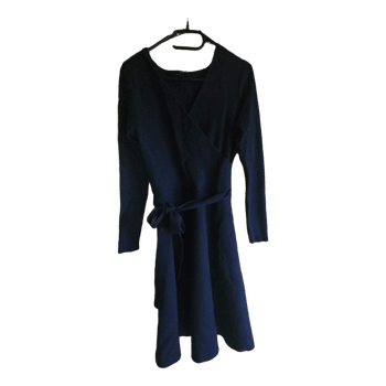 Navy wrap dress
