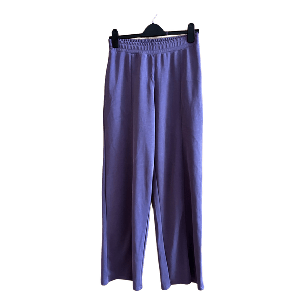 Purple wide leg joggers