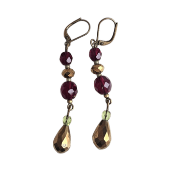 Beaded drop earrings