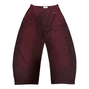 scuffer red jeans