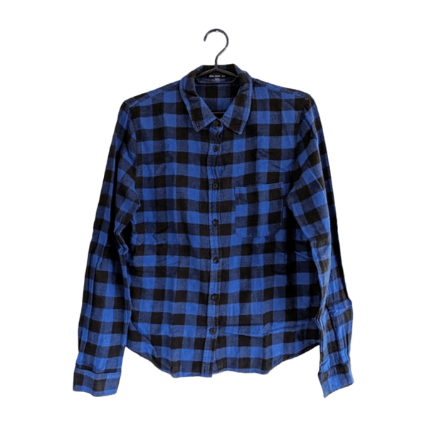 Blue plaid shirt