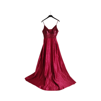 Iltapuku viininpunainen S