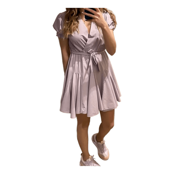Lilac wrap mini dress