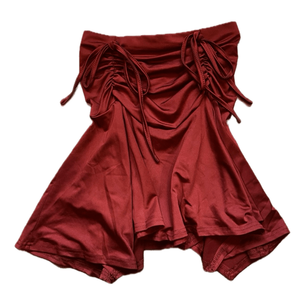 Vintage Red Strapless Top