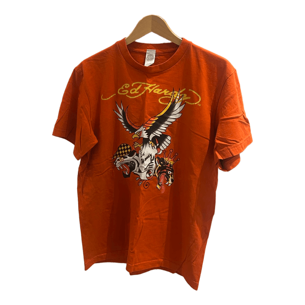 Orange Ed Hardy t-shirt