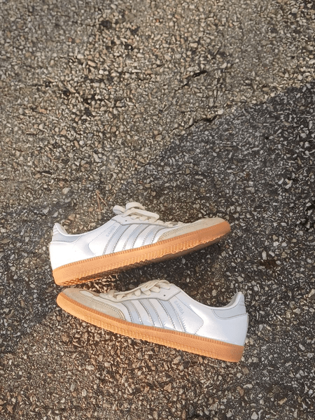 White adidas samba sneakers