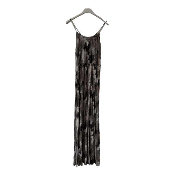 Maxi kjole i brun camo print