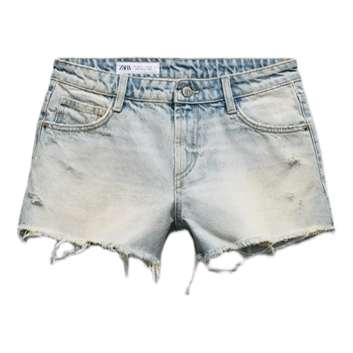Blue denim shorts