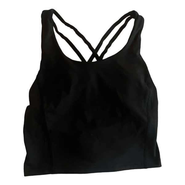 Shein black sports tank top