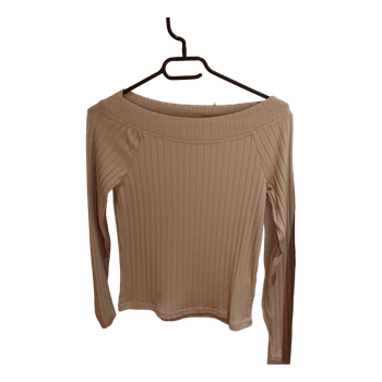 Beež off the shoulder särk
