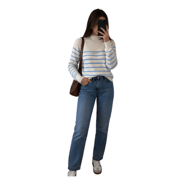 Striped knitted jumper