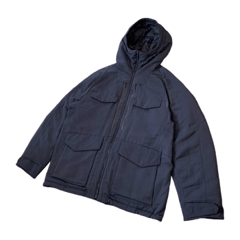 Navy oversized down parka