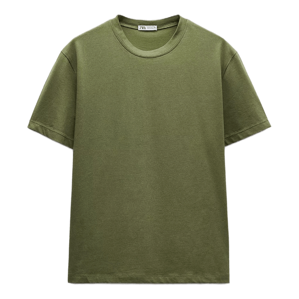 army grøn t-shirt fra zara