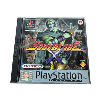 PS1 Soul Blade (CIB) Namco vanha ikärajamerkintä