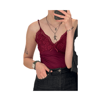 Lace trim camisole