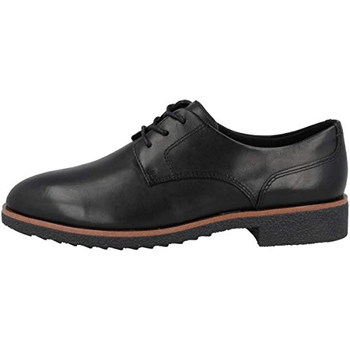 Black leather derby shoes