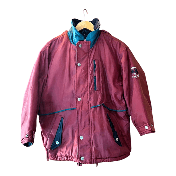 Vintage red and teal sailing jacket