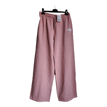 Pink cotton joggers