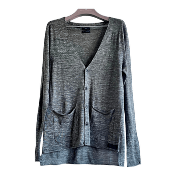 Tiger of Sweden Jeans Grey Cardigan M Linen Blend