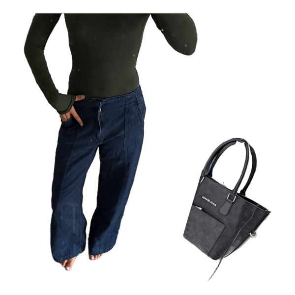 Blå denimbukser