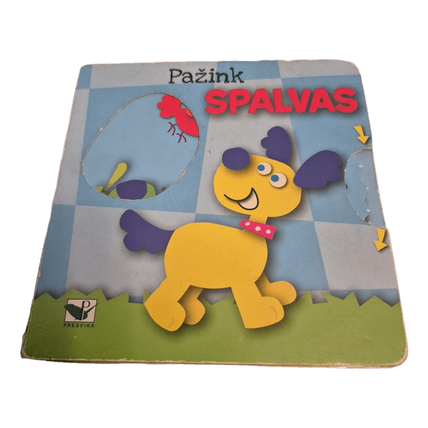 Vaikiška knyga Pažink spalvas