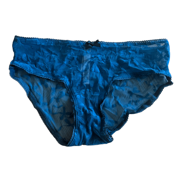 Blue mesh underwear