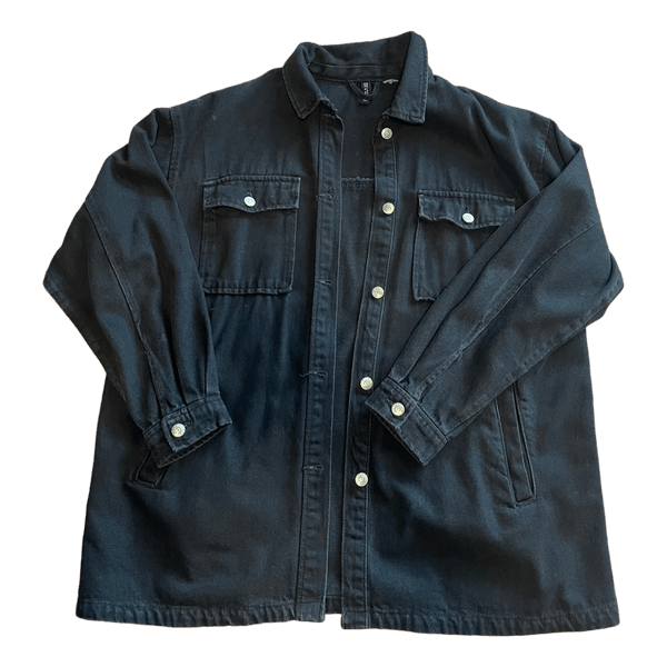 Black denim jacket