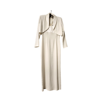 Ivory evening dress with bolero