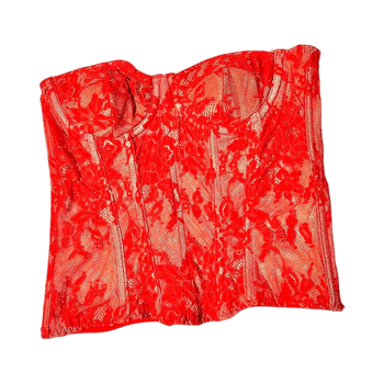 Punainen pitsikorsetti xs