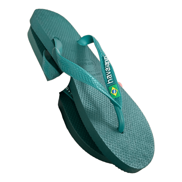 Grønne Havaianas klipklappere