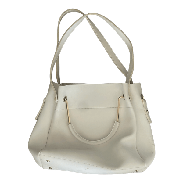 White handbag