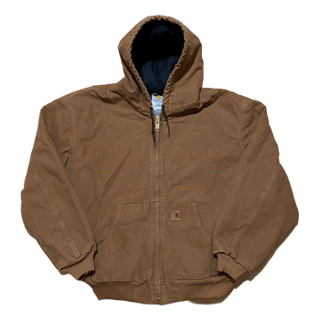Brown Carhartt hooded jacket