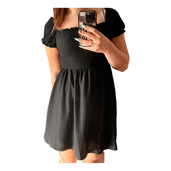 Black mini dress