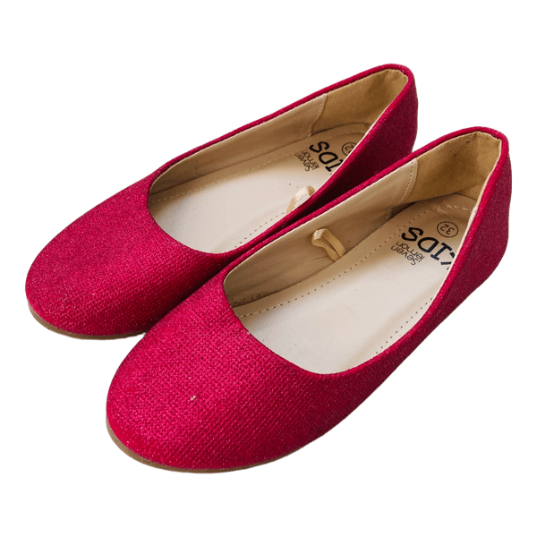 Seven Lemon hot pink glitter ballet flats 31