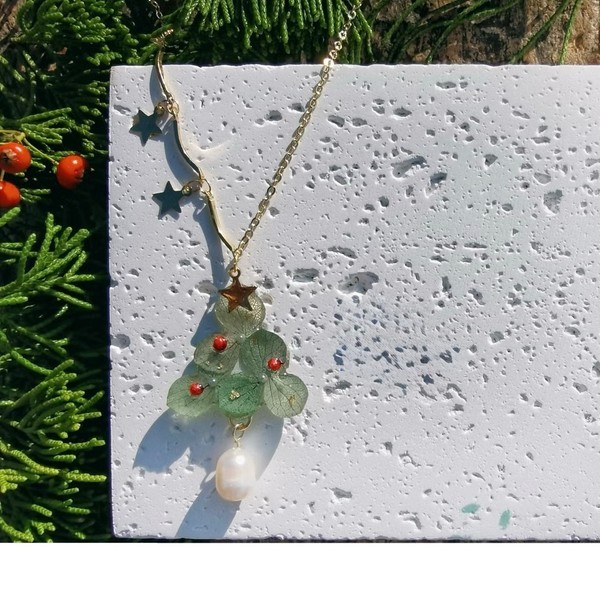 Real Flower Jewelry | Handmad Necklace with Preserved Botanicals