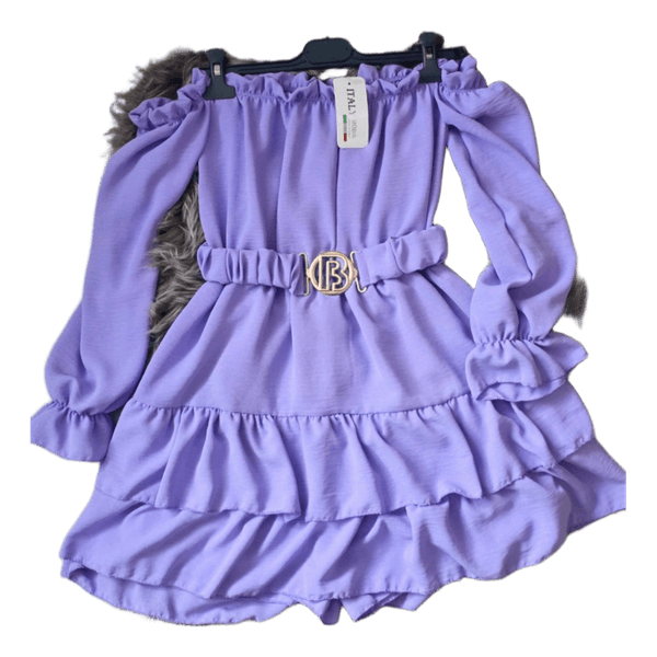 Purple mini dress
