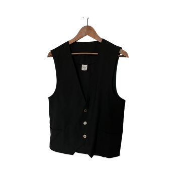 Black buttoned waistcoat