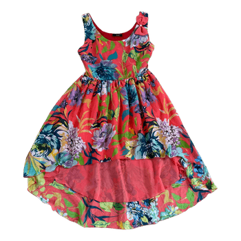 Fen-ka floral high-low dress