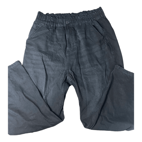 Black denim trousers