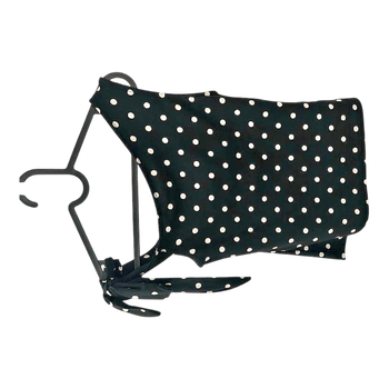 Black polka dot top