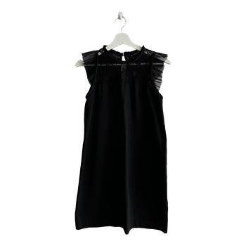 Black lace detail dress