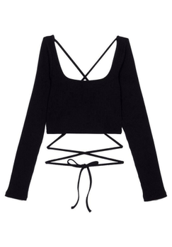 Black long-sleeve shirt