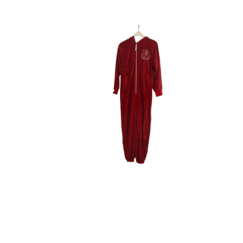 Punainen velour jumpsuit