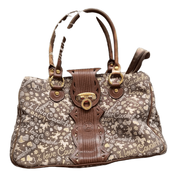 Cavalinho brown patterned handbag