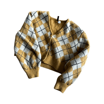 Keltainen villapaita