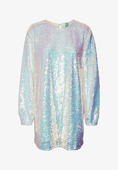 Silver party dress