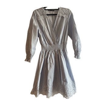 Light blue embroidered dress
